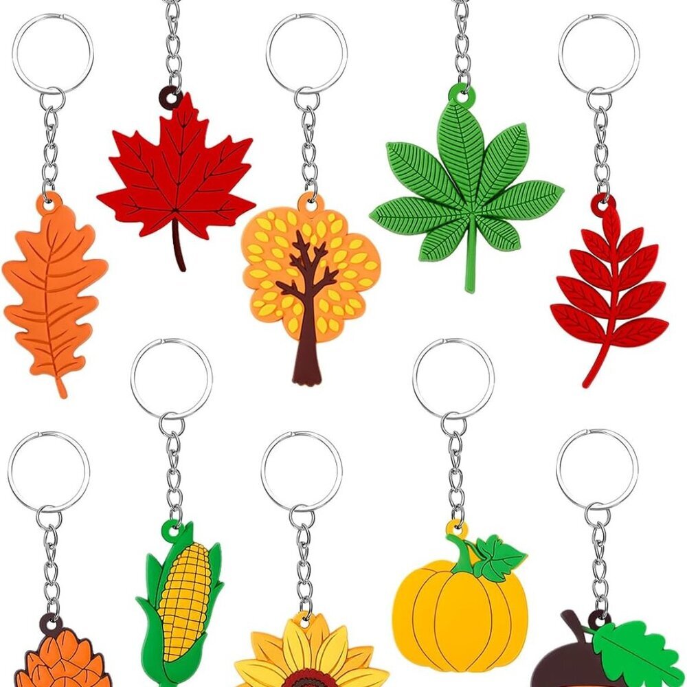 30Pcs Silicone Keychains for Party Goodie Bags Stuffers Supplies